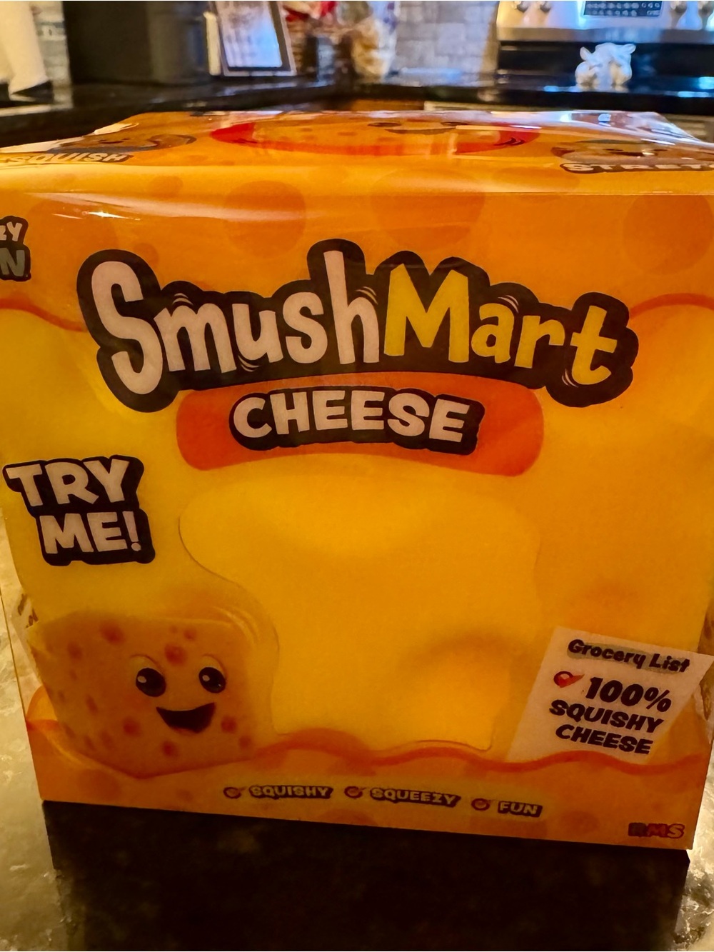 RMS Cheese Squishy Toy - Bright Yellow